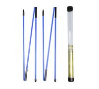 YGBWAOV Bâtons D'Alignement Pliants pour Le Golf Outil D'Entraînement au Swing de Golf Vert Outil D'Entraînement Bleu