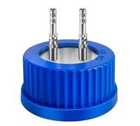 YGBWAOV Bouchon de Bouteille de Sécurité GL45 en Acier Inoxydable 304 de Grande Taille, Autoclavable pour Utilisation en Laboratoire, 2 Ports