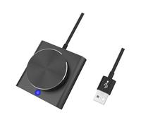 YGBWAOV Bouton de Réglage du Volume USB, Ajusteur Audio Externe avec Câble USB pour Haut-Parleur PC, Interrupteur de Bouton