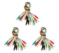 YGBWAOV Cable A de Test A Double Extremite de Crochets D'Alligator 50cm Il A Cinq Sortes de Couleurs 30 Pieces Par Un Paquet