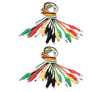 YGBWAOV Cable A de Test A Double EXtremite de Crochets D'Alligator 50cm Il A Cinq Sortes de Couleurs 20 Pieces Par Un Paquet