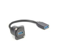 YGBWAOV Câble de Transfert de Données USB 3.0 Série D à Mâle, Extension pour en Panneau avec Flasque XLR.