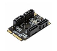 YGBWAOV Carte D'Extension E PCIe Mini PCI-E PCI Express Adaptateur PCIe vers 4 Ports 3.0 ESATA PCIE SATA3 6Gbps