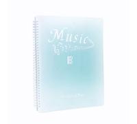 YGBWAOV Classeur de Partitions, 40 Pages, Partitions/Support, Convient au Format Lettre A4, Dossier de Choeur Facile à Installer, Facile à Utiliser, Dégradé Vert Émeraude