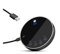 YGBWAOV Conférence de Couverture Vocale Bluetooth Speakerphone 360 ° avec Micro Intégré à Domicile, Amélioration de la Voix Intelligente