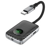 YGBWAOV Convertisseur de Streaming en Direct 2-en-1 Adaptateur Audio Dual Type-C 60W Charge Carte Son Mobile Adaptateur Prise Casque A