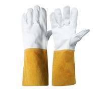 YGBWAOV de Soudage en Cuir à Grains Incendie et Flexibles avec Manchette pour un Usage Professionnel