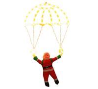 YGBWAOV Décorations LED en Forme de Parachute du Père Noël, Alimentées par Batterie, Télécommande pour Applications Intérieures/Extérieures de Noël, Lumière Chaude