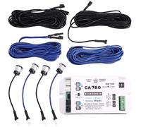 YGBWAOV Détecteur de Capteur Photoélectrique White Beam pour Porte Automatique, Distance de Détection de 10m/30FT, Double Faisceau.