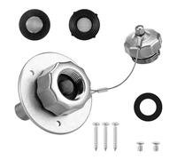 YGBWAOV Entrée d'eau pour Camping-Car en Métal, Entrée d'eau 3/4" GHT avec Valve de Contrôle.