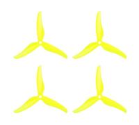 YGBWAOV Hélice Tripale 5 Pouces T5146, Rotation Horaire/Antihoraire, avec Trou de Fixation de 5 Mm, pour Drones RC FPV, Accessoires Jaunes
