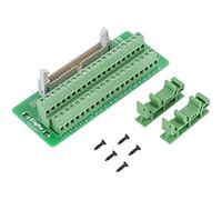 YGBWAOV Interface de PLC de Prise de Bornier de Carte de DéRivation de Bande de Connecteur D'IDC40P 40Pin avec Le Support, pour Le PLC, Support de Rail DIN