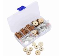 YGBWAOV Kit de 50 Goupilles pour Articulations Mobiles de Poupées (0,5 à 0,8 Pouce) avec Boîte de Rangement pour la Fabrication d'ours en Peluche et Autres Projets de Loisirs Créatifs.