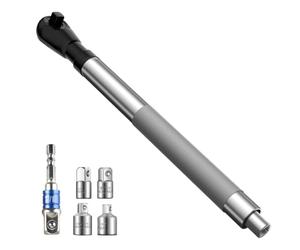 YGBWAOV liquet à Impact, Rallonge Lourde de 1/2" Décalée pour Perceuses, 5 Adaptateurs de Taille, Idéale pour les Espaces Restreints.