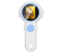 YGBWAOV Microscope Portable pour Enfants, Microscope Numérique Grossissant de Poche, Jouet Scientifique Éducatif, Cadeau de Noël A