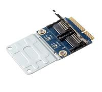 YGBWAOV Mini PCIe Memory Carte Reader 2 SSD HDD Mini PCI-E Adaptateur pour Ordinateur Portable Dual Micro-S D SD SDHC SDXC TF Prise en Charge