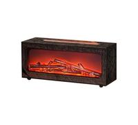 YGBWAOV Mini pour Diffuseurs D'Huiles Essentielles pour Cheminées avec Télécommande 7 Couleurs Lumière Flamme de Feu Humidificateur C