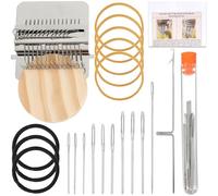YGBWAOV Outil de Tissage en Bois avec Mini-Machine en Acier Inoxydable, Kit Idéal pour Les Débutants, pour des Réparations Rapides.