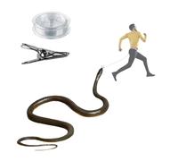 YGBWAOV P-Rank Jouet Serpent en Caoutchouc Réaliste de 1,2 M avec Clip à Corde, Clip de Golf sur Le Serpent Farce, Jouet Farce Serpent