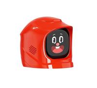 YGBWAOV Robot de Voiture avec Expressions Faciales, Compagnon de Véhicule Tendance, Jouet Intelligent pour Animaux de Compagnie à Fixer en Voiture, Rouge