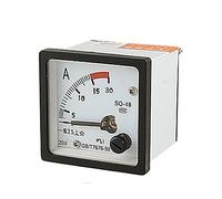 YGBWAOV SQ48 AmpèRemèTre de Panneau de Courant CA Analogique Jauge 0-15A Blanc + Noir