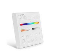 YGBWAOV Télécommande Smart Panel pour RGB, RGBW, RGBCCT, Fréquence Radio 2,4 GHz, Montée au Mur, Contrôle 4 Zones.