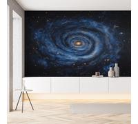 YGcegcia Papier Peint Intissé Univers Galaxie Nébuleuse Vortex Space Papier Peint Panoramique Ciel étoilé Mystique Paysage Tapisserie Photo Murale pour Salon Chambre Bureau 300x210 cm