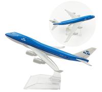 YGCHEN Aereo Modello Lega KLM 747 - PHBFW Aeroplano Modello 1/400 Scala Diecast Con Supporto Giocattoli Aeroplano in Metallo Statuetta Miniatura Modelli Collezione