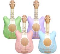YGCHEN Ballon Guitare Foil Ballon Gonflable Instruments de Musique Ballons Décorations de Fête Musicale Gonflable Guitare Aluminium Ballons Concerts Decoration Anniversaire Rock Carnival 8 Pièces