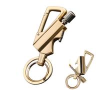 YGCHEN Briquet Éternel 3 en 1, Allume-feu en Métal avec Ouvre-Bouteille, Mini Briquet Multifonction pour Sac à Dos et Clés, Idéal pour Camping, Randonnée et Urgence, Cadeau Homme Pratique (Doré)