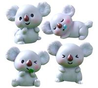 YGCHEN Figurine Koala Mini Décoration de Gâteau Koalas Figurines Ornement Miniature Animaux Jouets DIY Décoration de Jardin Enfants Anniversaire Cadeaux de Fête 8 Pièces