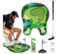 YGCHEN Kit Complet de Golf pour Toilettes, Jeu de Mini-Golf de Salle de Bain, Passez le Temps aux Toilettes avec ce Jeu de Golf Amusant et Compact, Cadeau pour Anniversaire, Fête des Pères ou Noël