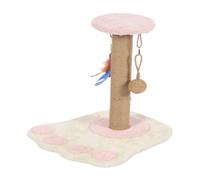 YGDYFDC Arbre a Chat Cadre d'escalade for Chat Amusant Et Diversifié, Broyeur À Griffes, Bâton De Taquinerie for Chat, Nid De Chat en Bois Massif, Jouet en Peluche for Chat Chaise de Chat(Pink)