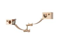 YGDYFDC Arbre a Chat Cadre d'escalade for Chat, Combinaison nid de Chat Mural en Bois Massif et Plateforme de Saut for Chat Qui ne Prend Pas de Place Chaise de Chat(A)