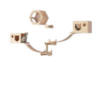 YGDYFDC Arbre a Chat Cadre d'escalade for Chat, Combinaison nid de Chat Mural en Bois Massif et Plateforme de Saut for Chat Qui ne Prend Pas de Place Chaise de Chat(D)