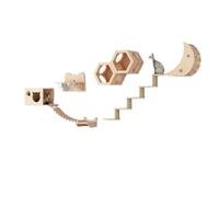YGDYFDC Arbre a Chat Cadre d'escalade for Chat, Combinaison nid de Chat Mural en Bois Massif et Plateforme de Saut for Chat Qui ne Prend Pas de Place Chaise de Chat(O)