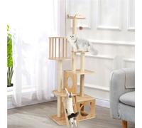YGDYFDC Arbre a Chat Cadre d'escalade for Chat en Bois Massif, Grand Cadre de Plate-Forme de Saut de nid de Chat, Jouet de Poteau à gratter en Bois for Animal de Compagnie Chaise de Chat