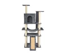 YGDYFDC Arbre a Chat Cadre d'escalade for Chat, nid de Chat, Cadre avec Colonne d'escalade Multicouche, Plate-Forme de Saut for Chat, Fournitures for Chats Chaise de Chat(Dark Grey)