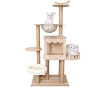 YGDYFDC Arbre a Chat Cadre d'escalade for Chat, nid for Chat, étagère for Chat, Poteau à gratter for Chat, Plate-Forme de Saut for Chat, Planche à gratter for Chat Villa Chaise de Chat(B16)