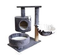 YGDYFDC Arbre a Chat Cadre d'escalade for Chat, Support en Bois for Petit Nid, Matelas for Gros Chat, Fournitures, Colonne Rose Chaude Chaise de Chat(G,C)
