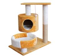 YGDYFDC Arbre a Chat Cadre d'escalade for Chat, Villa, Arbre, Planche à gratter, nid de Chat, Poste à gratter en Sisal, Plate-Forme de Saut for Chat Chaise de Chat(14)