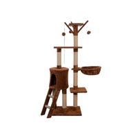 YGDYFDC Arbre a Chat Étagères for Chats, Grande Villa à Cinq étages, Cadre d'escalade, Villa Tout-en-Un, Quatre Saisons, nid, Arbre à Chat Chaise de Chat(Coffee)