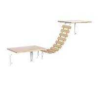 YGDYFDC Arbre a Chat Mur for Chat en Bois Massif Cadre d'escalade for Chat Cadre Mural for Chat Combinaison Plate-Forme de Saut for Chat Support for Chat nid for Chat Chaise de Chat(B)