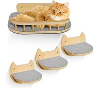 YGDYFDC Arbre a Chat Nid de Chat Mural en Bois Massif, Cadre d'escalade for Chat, Plateforme de Saut Murale, échelle, Meubles muraux for Chat Chaise de Chat