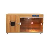 YGDYFDC Jolie Maison de Chat Armoire à Chat en Bois Massif à température constante, Cage for Chat, Maison, chatterie intérieure, Villa, Armoire d'accueil Maison de Chat(A)