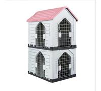 YGDYFDC Jolie Maison de Chat Nid et Cage d'extérieur for Chat, Niche d'été for Chien Toutes Saisons, Maison d'extérieur imperméable à la Pluie for Chat et Chien Maison de Chat(Blue)