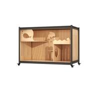 YGDYFDC Jolie Maison de Chat Série de Meubles TV en Bois Massif, Cage for Chat, Maison intérieure, très Grand Espace, en Acier, Meuble for Chat, Villa for Chat Maison de Chat(C)