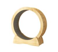 YGDYFDC Jouets pour Chats Rouleau de Course for Chat, Exercice de Fitness Silencieux, Roue de Course en Bois Massif, Cadre d'escalade, Jouet à Roue rotative Tapis Roulant pour Chat(L)