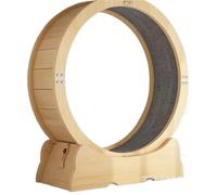 YGDYFDC Jouets pour Chats Tapis Roulant en Bois for Chat, Tapis Roulant De Sport for Animaux De Compagnie, Piste De Cycle Circulaire, Jouet De Roue De Course for Chat Tapis Roulant pour Chat(B,S)