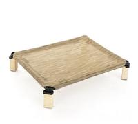 YGDYFDC Lit pour Animaux de Compagnie Chenil d'été for Chien, Grand lit for Chien et Chat, lit de Camp d'été en Bois Massif for Chien et Chat Lit Facile à Nettoyer(Yellow,M75cm*50cm)